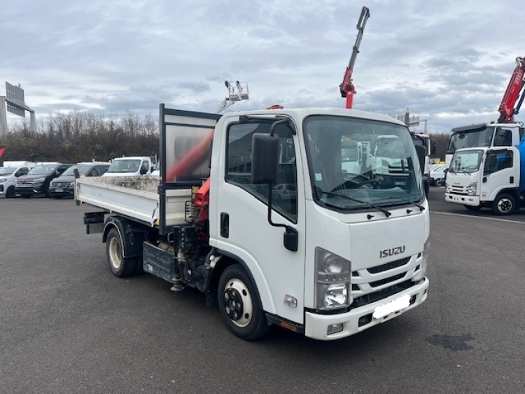 ISUZU L35 3T5 150CH BVM BENNE ACIER + GRUE PK2900B