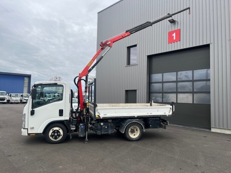 ISUZU L35 3T5 150CH BVM BENNE ACIER + GRUE PK2900B