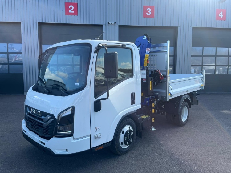 ISUZU M27 GENERATION 2 BENNE ALUMINIUM TITAN 2600 + GRUE PM30.23