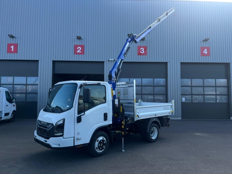 ISUZU M27 GENERATION 2 BENNE ALUMINIUM TITAN 2600 + GRUE PM30.23